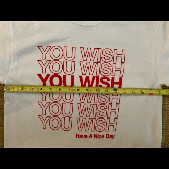 NWOT You Wish You Wish HAVE A NICE DAY GRAPHIC T-SHIRT SZ S BY GILDAN - Picture 4 of 5
